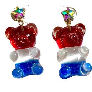 NWT Betsey Johnson Gummy Bear Drop Earrings